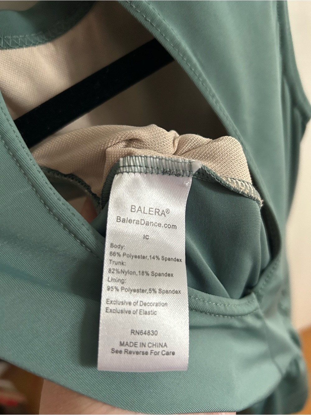 Balera Sleeveless Green Dance Dress IC (7/8) - Picture 7 of 7